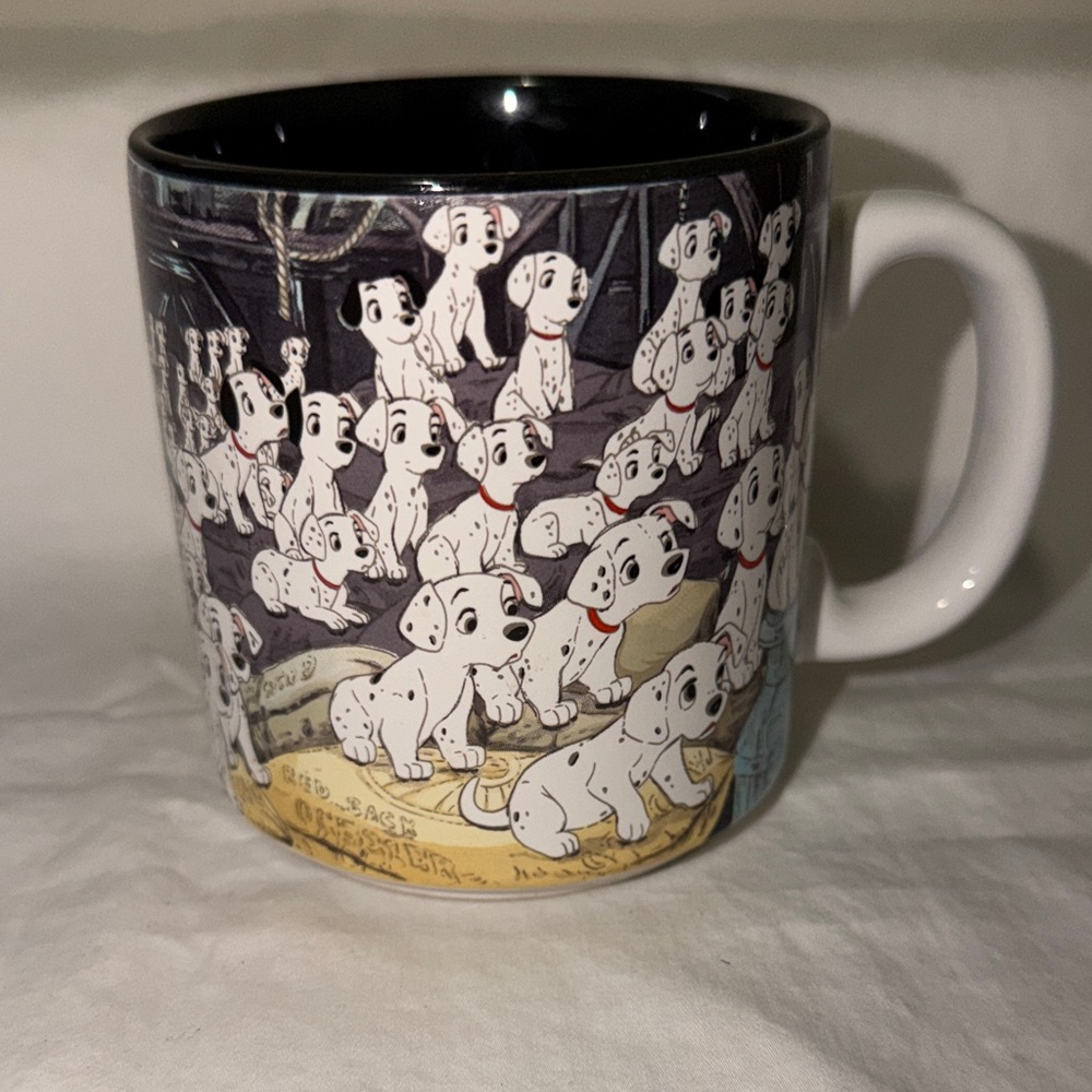 Disney Japan White Mug with Dalmatian Design